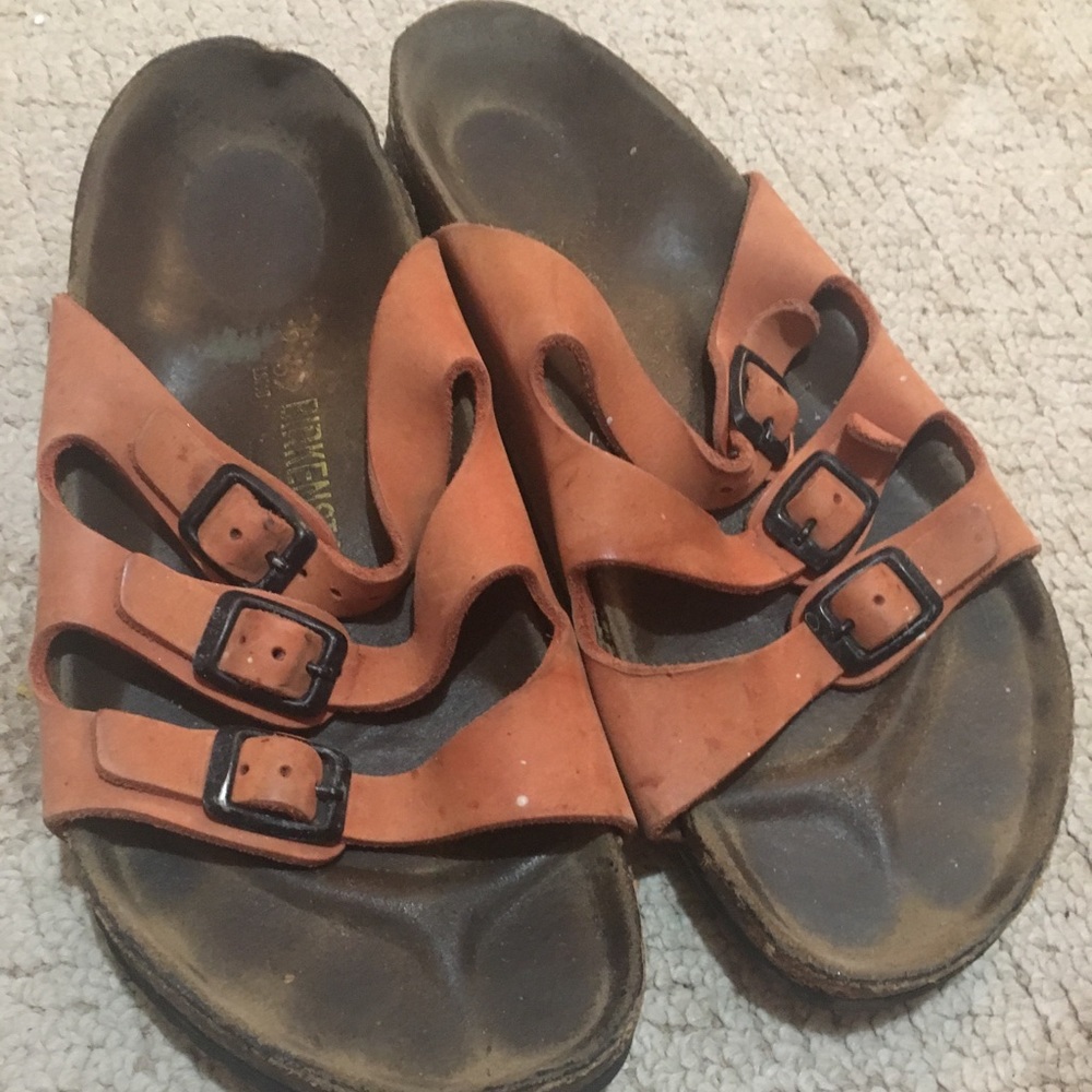 Size 39 Orange Birkenstock’s (Size 9)